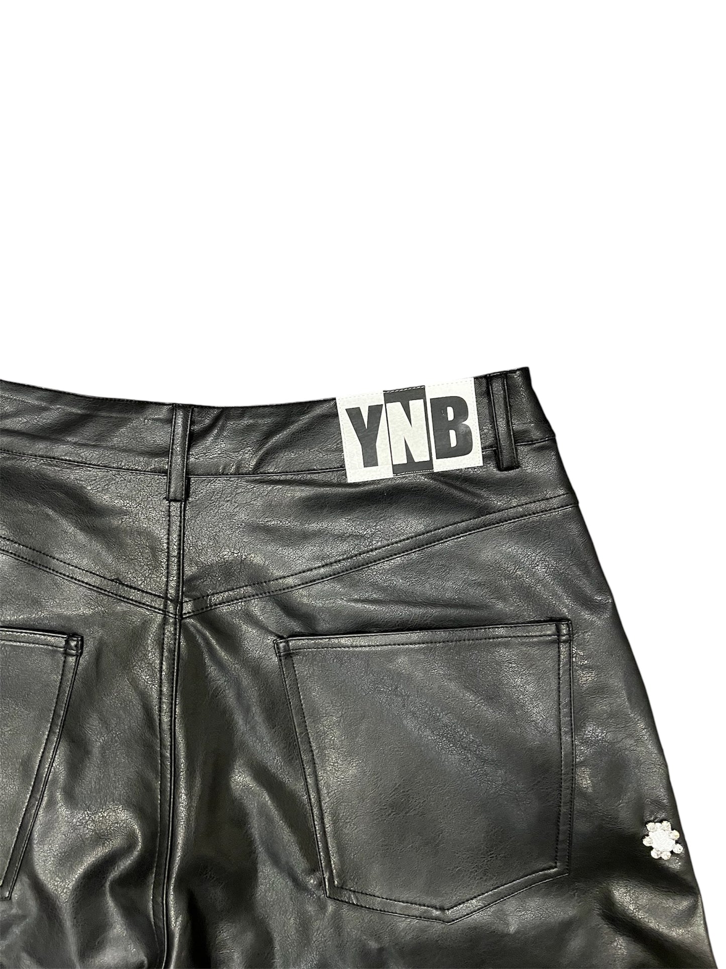 MIDNIGHT LEATHER SHORTS